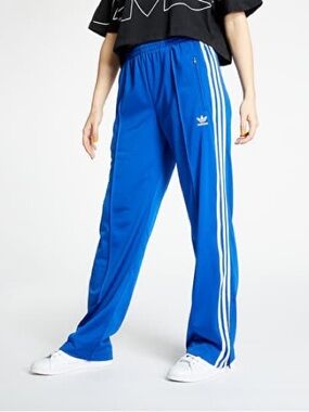 adidas Blue Track Pants with White 3-Stripes